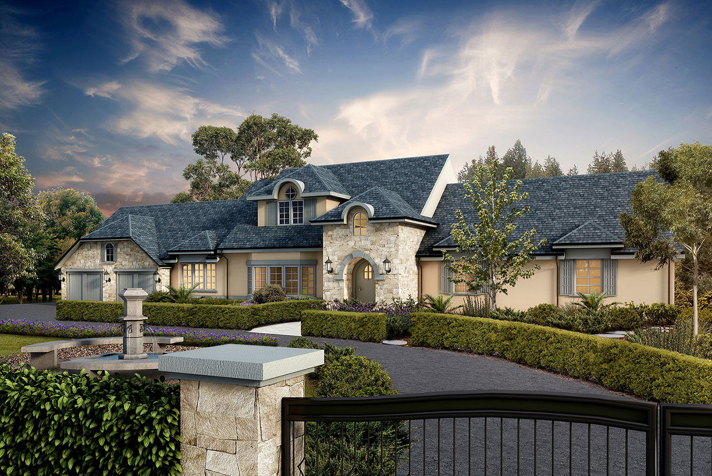 3D Rendering Home Facade