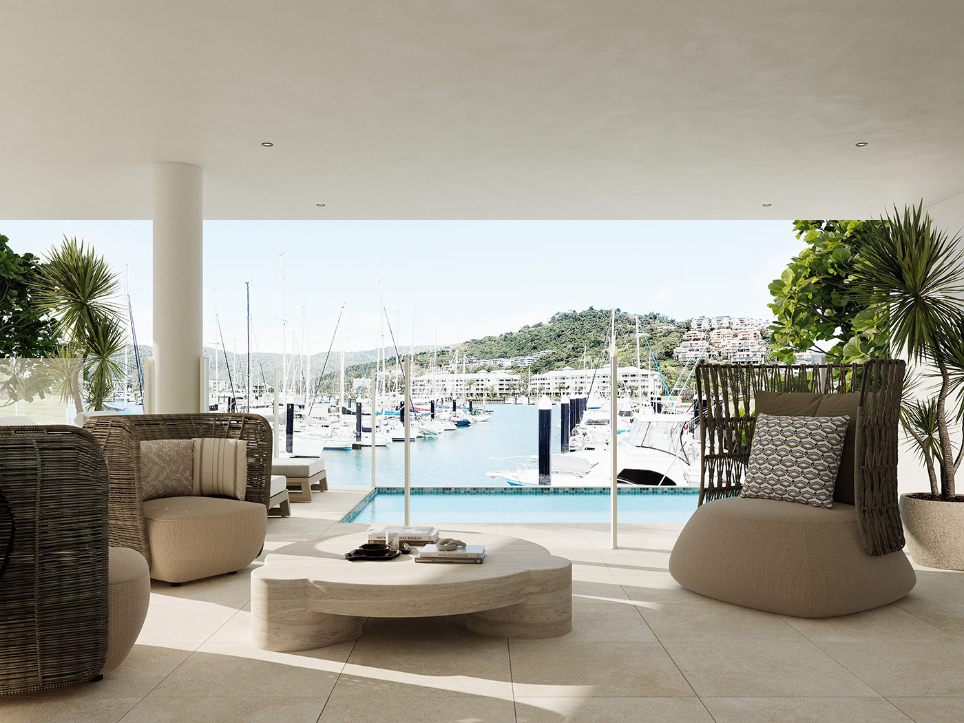 B23621 6 12 THE BEACONS AIRLIE BEACH Interiors Balcony