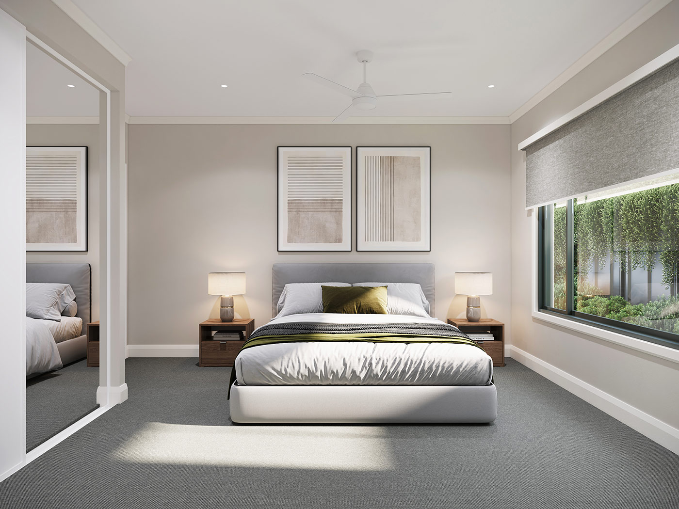 B23690 BAPTIST CARE KINTYRE VILLAGE Interiors Duplex Bedroom 1