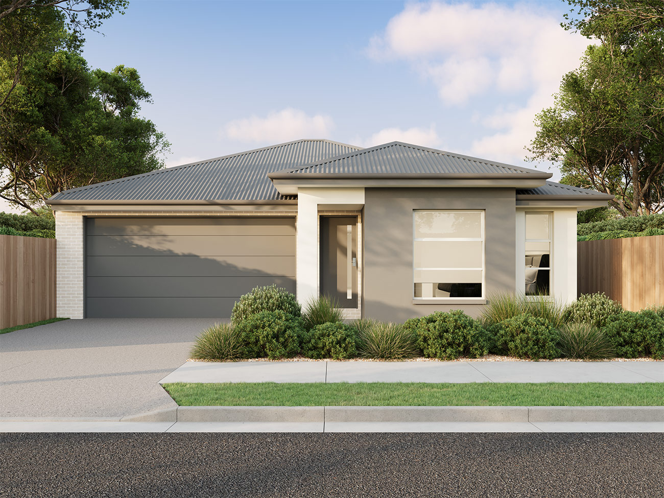 S40633 ADELAIDE DESIGN RANGE Exteirors OPTION 1 CORRUGATED ROOF FACADE 4 250507 1