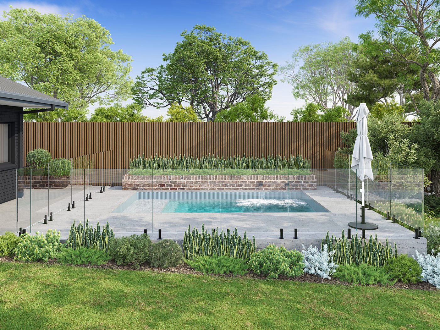 S41345 27 MARY ST THE OAKS INGROUND SWIMMING POOL 4K